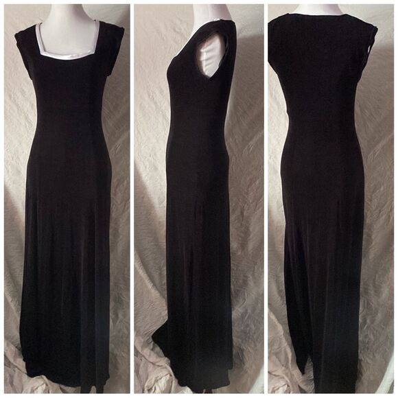 Cache, Vintage, Black, Sleeveless, Formal, Maxi Dress/Gown - Picture 3 of 16